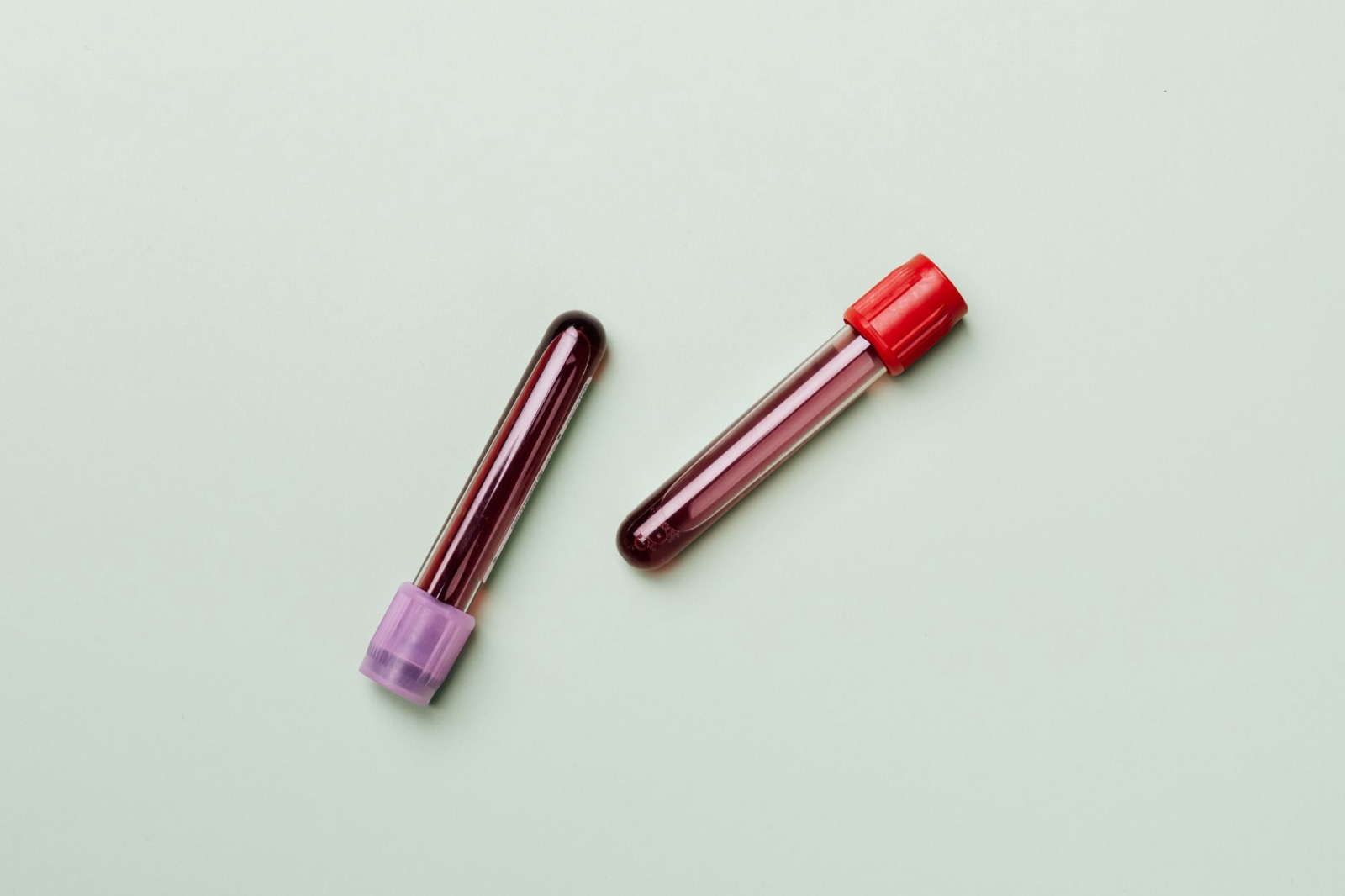 Blood sample tubes prepared for fibrin processing
